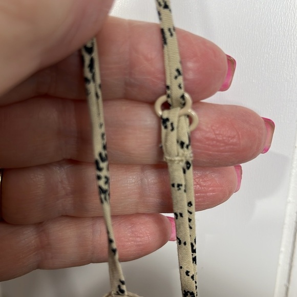 Levi’s Womens Sundress XL Cream Black Slip Straps Star Pattern Back Zip Summer - Picture 3 of 12